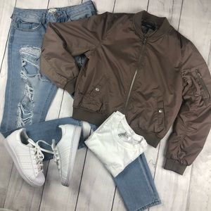 Zip-Up Bomber Jacket